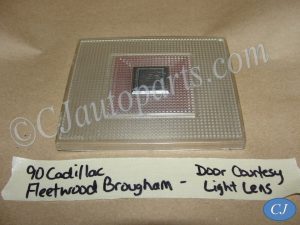 1977 1978 1979 1980 1981 1982 1983 1984 1985 1986 1987 1988 19989 1990 1991 1992 Cadillac Fleetwood Deville RWD Door Panel Courtesy Light Lens Emblem Cover